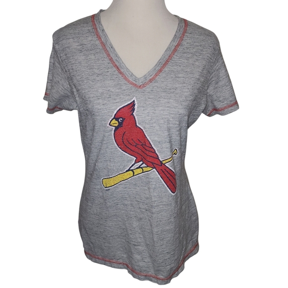General Merchandise St. Louis Cardinals LARGE V-Neck T-shirt MLB Fandom Baseball - Picture 7 of 14